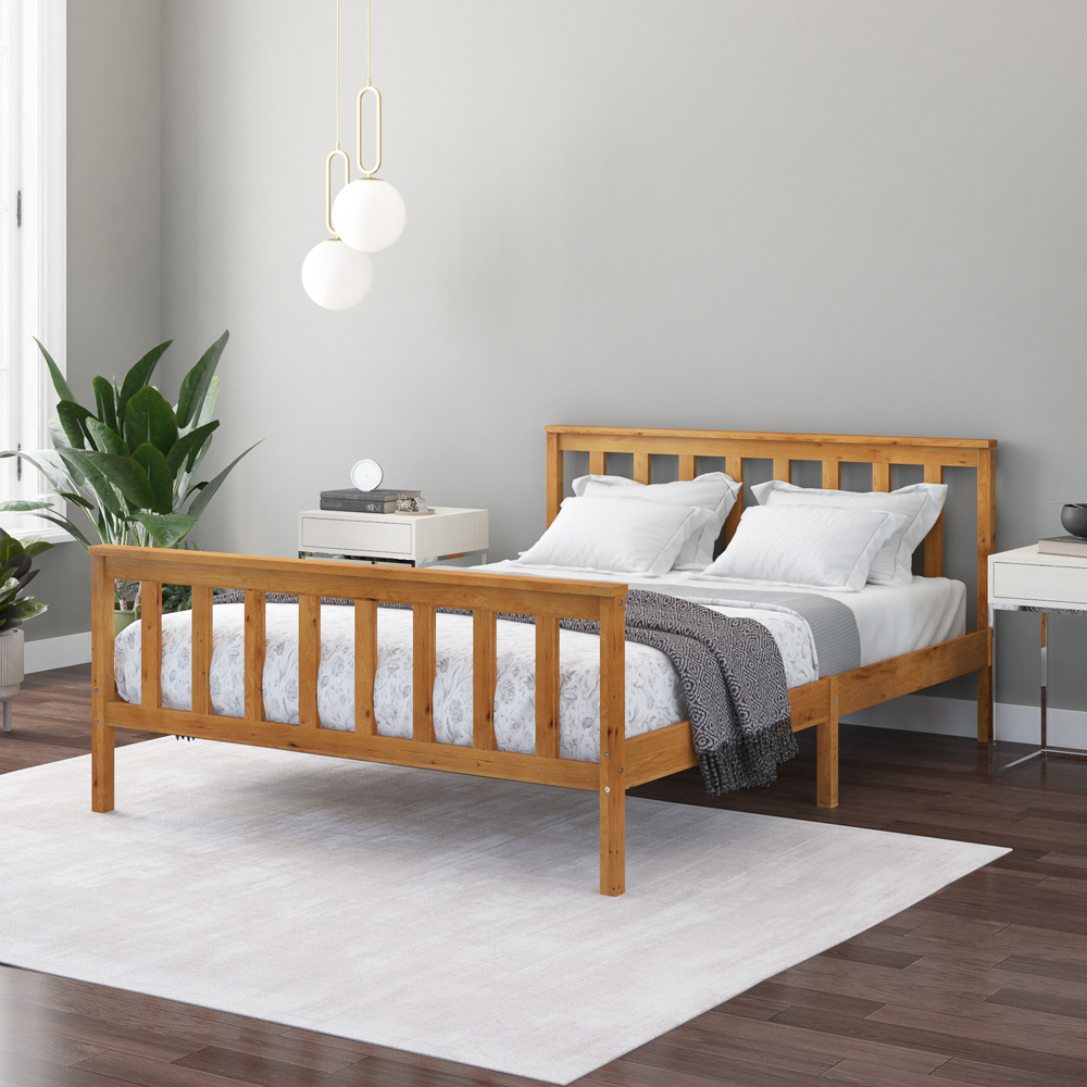Aspire Atlantic Double Natural Bed Frame Image 7
