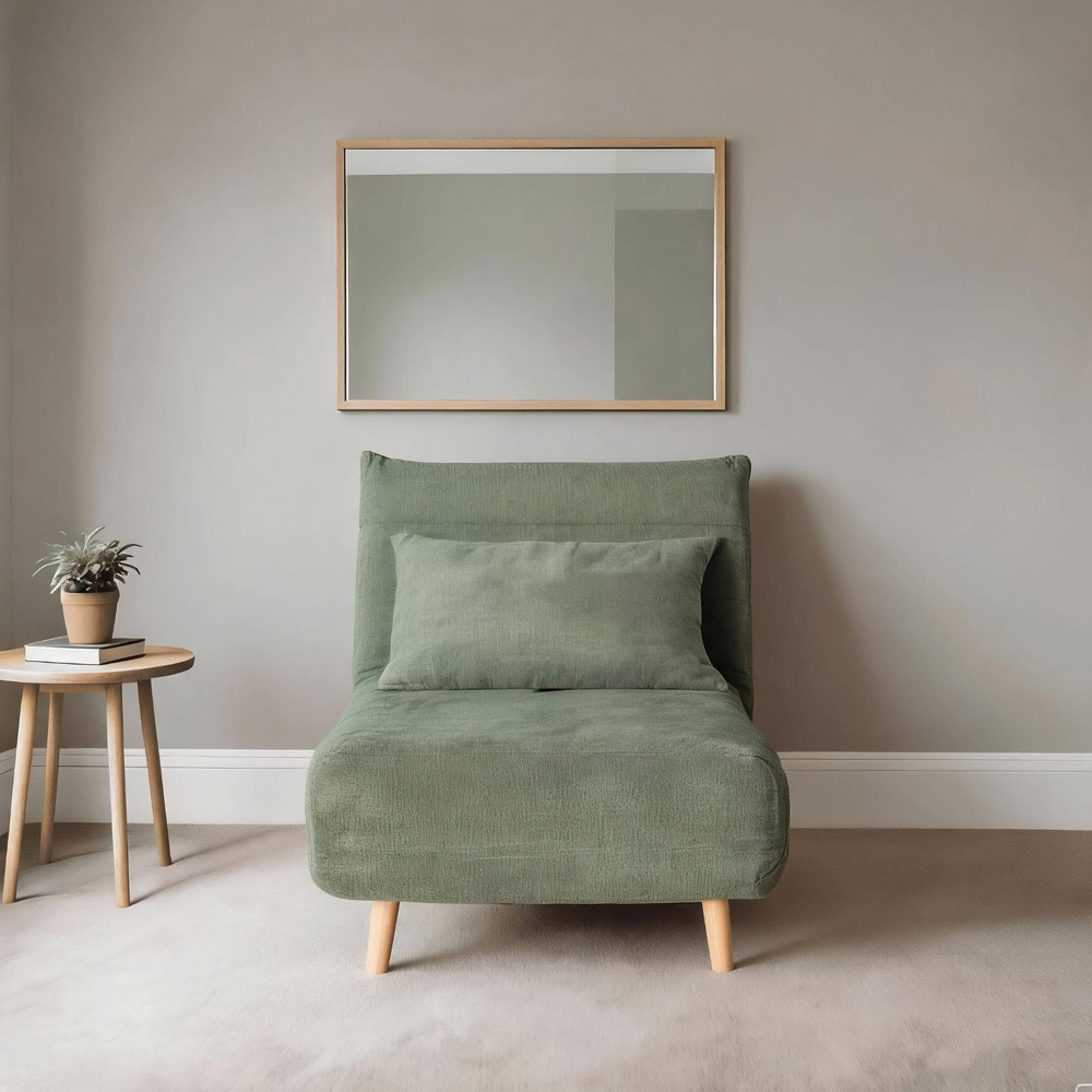 Home Source Lorena Single Green Sofa Bed Image 8