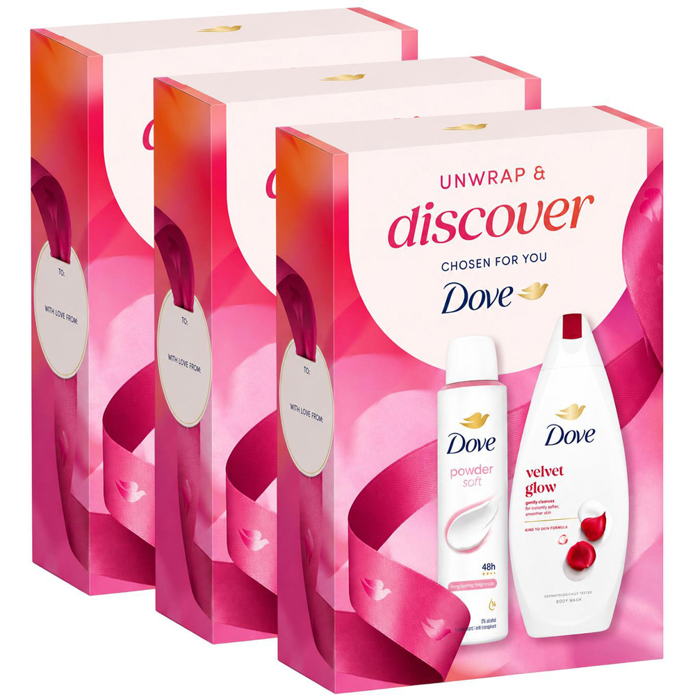 Dove Unwrap and Discover Duo Gift Set 2 Piece 3 Pack Image 1