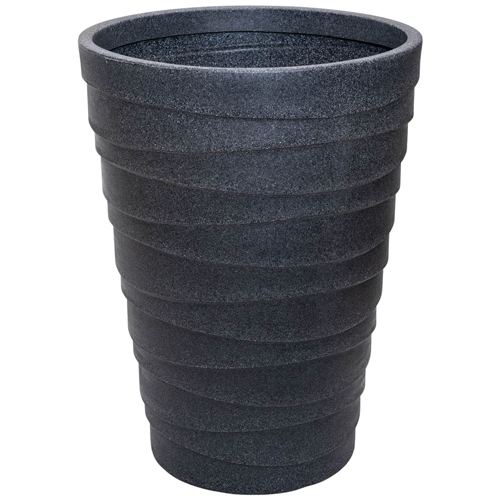 Samuel Alexander Trojan Grey Granite Effect Round Planter 56cm Image 1