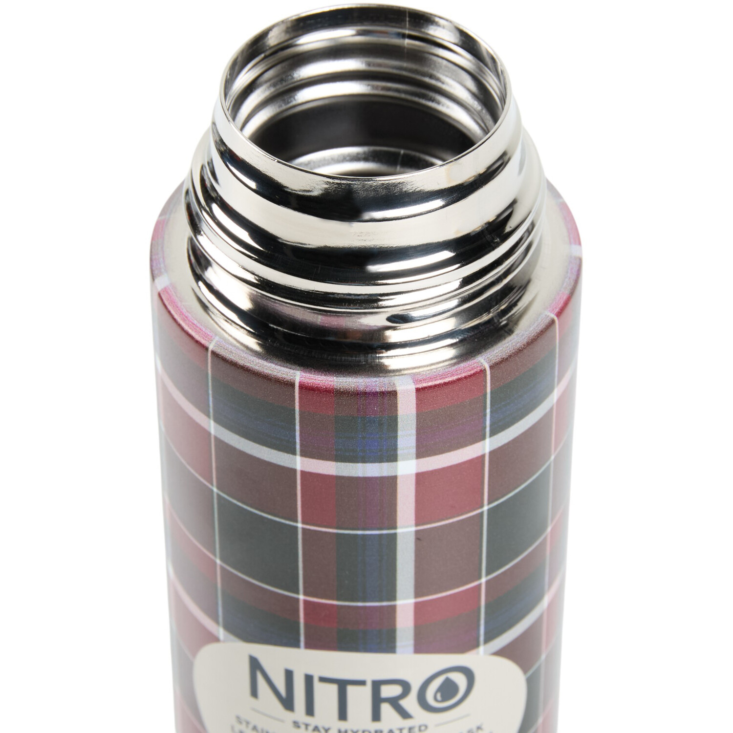 Nitro Stainless Steel Retro Flask Image 8