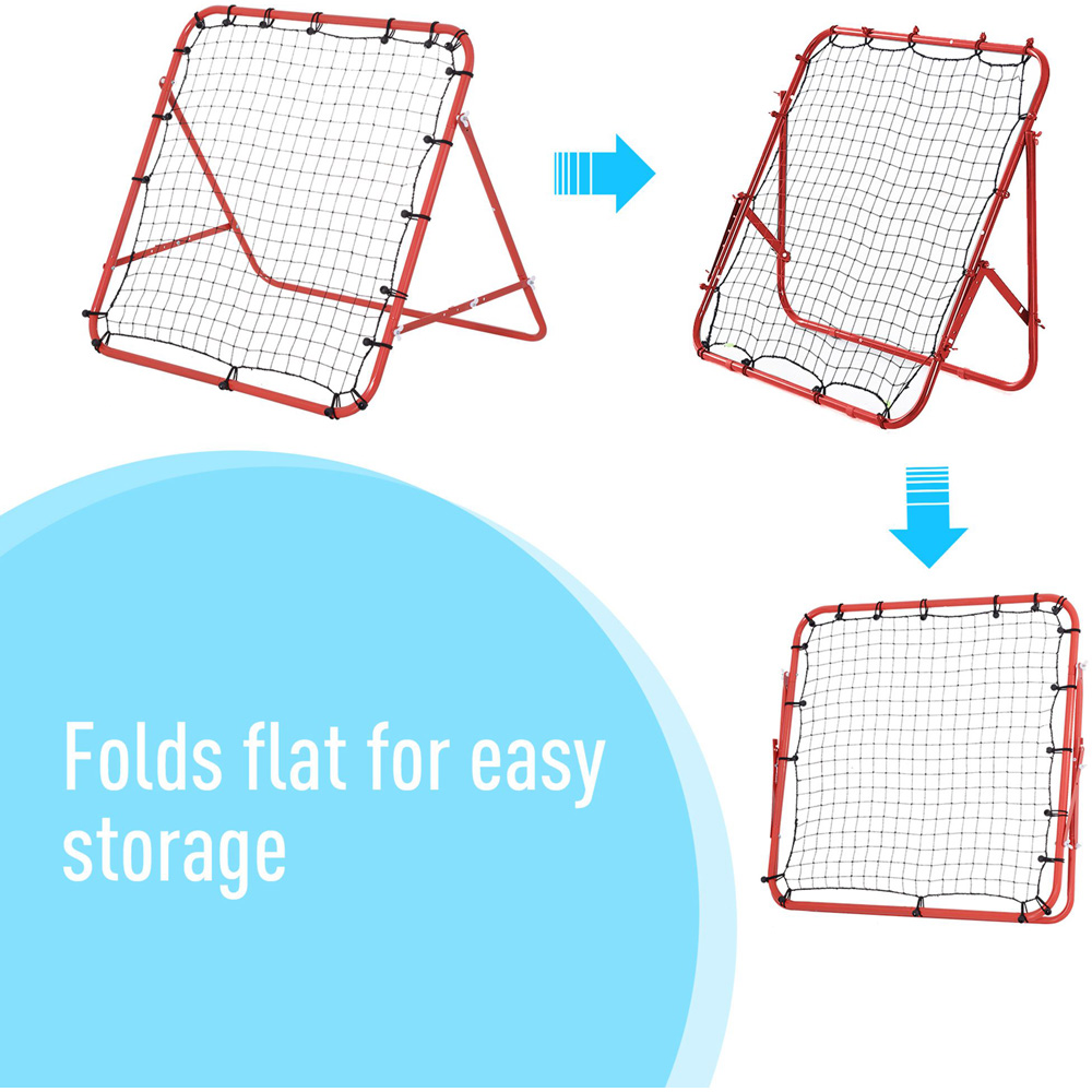 HOMCOM Red and Black Rebounder Net 96 x 96 x 80cm Image 6