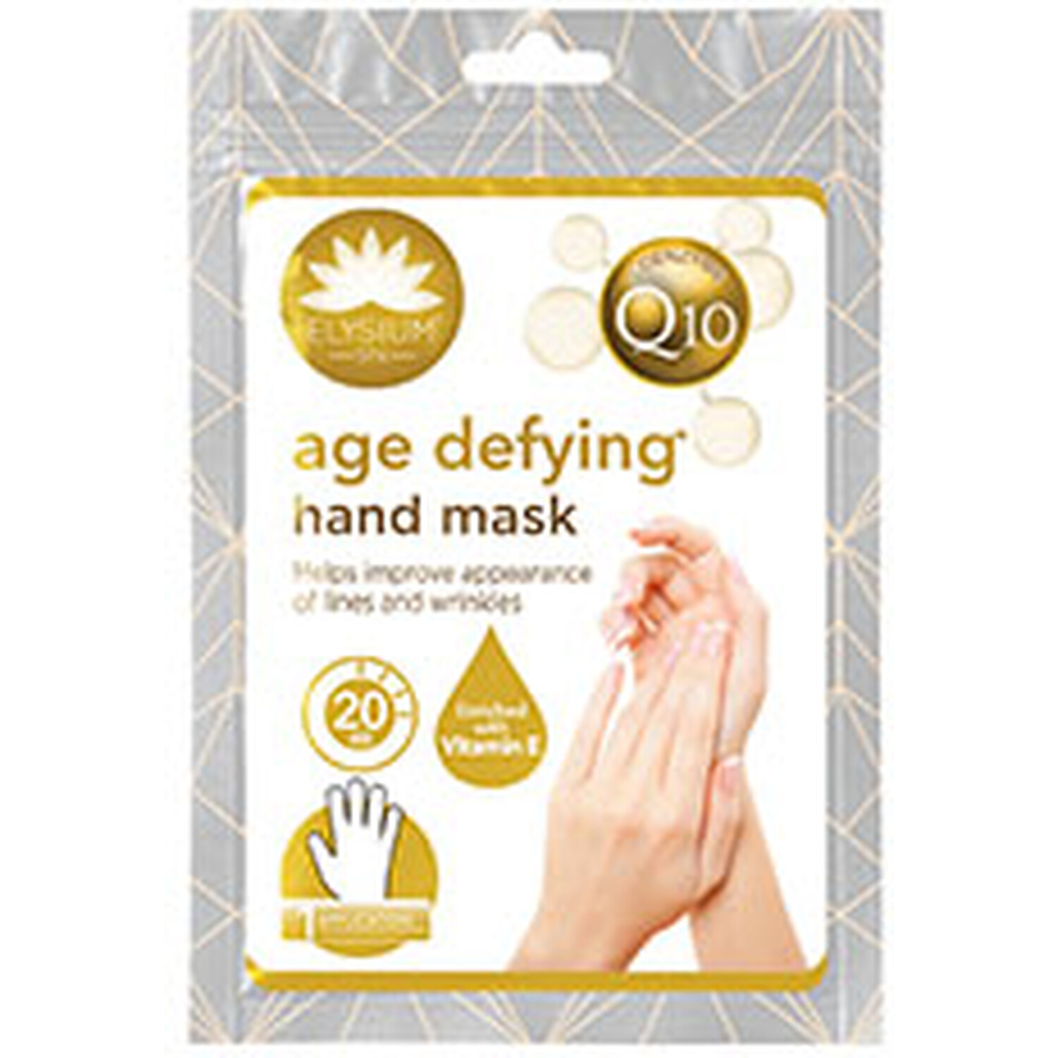 Elysium Q10 Age Defying Hand Mask - Gold Image