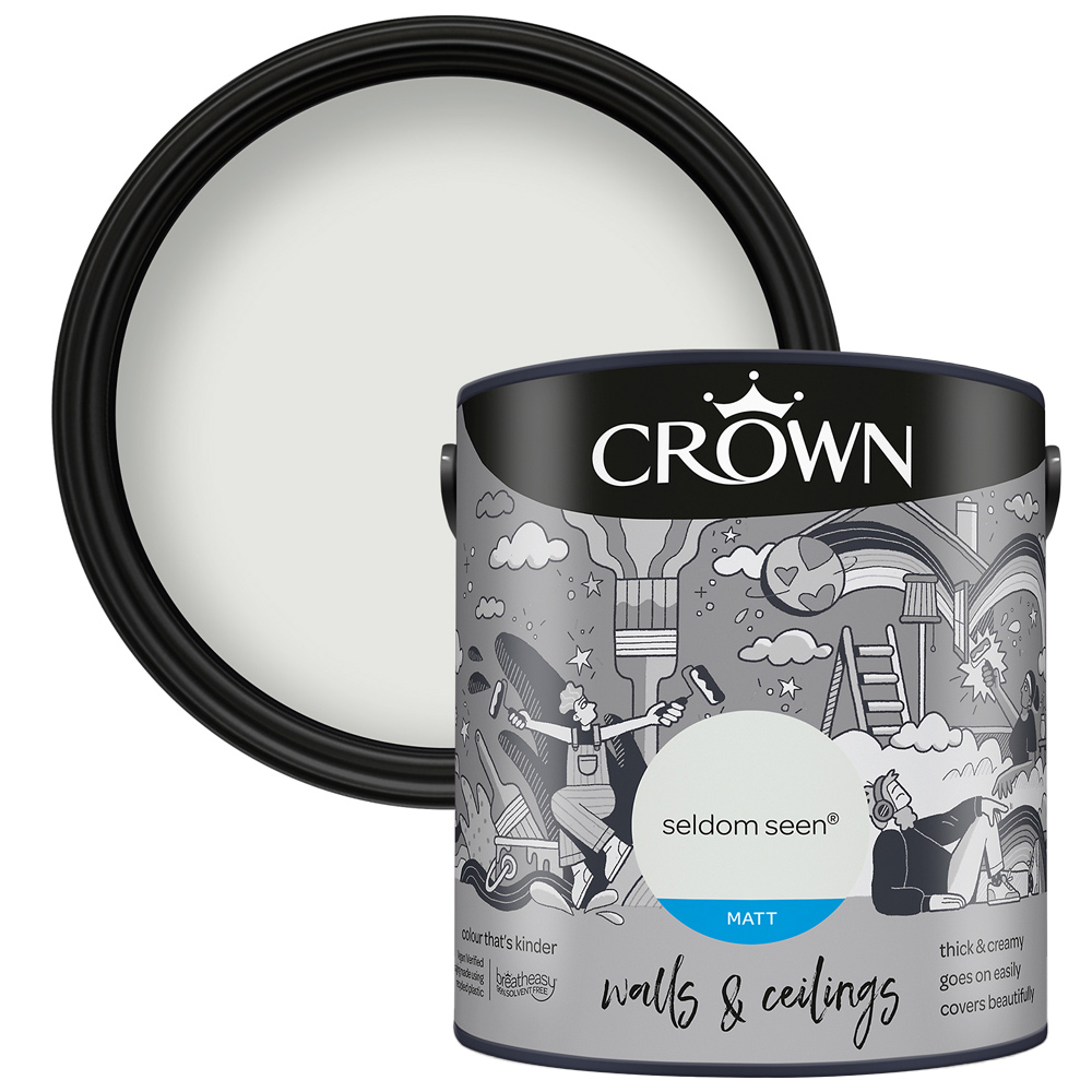 Crown Walls & Ceilings Seldom Seen Matt Emulsion Paint 2.5L Image 1