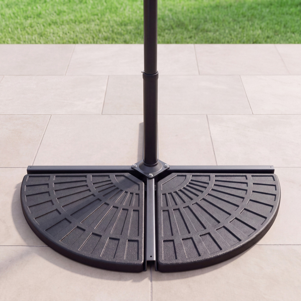 Charles Bentley 2 Piece Cantilever Parasol Base 12kg Image 2