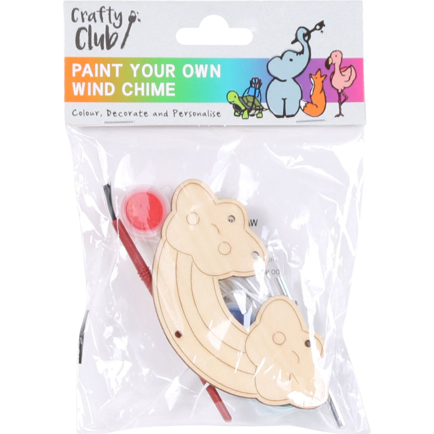 Single Crafty Club Paint Your Own Wind Chime Kit in Assorted styles Image 3