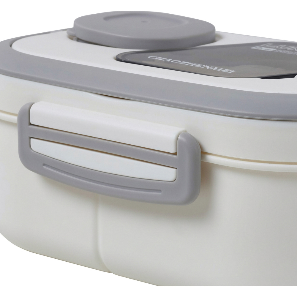 Living and Home Grey Portable Lunch Box Set with Cutlery and Insulated Bag Image 6
