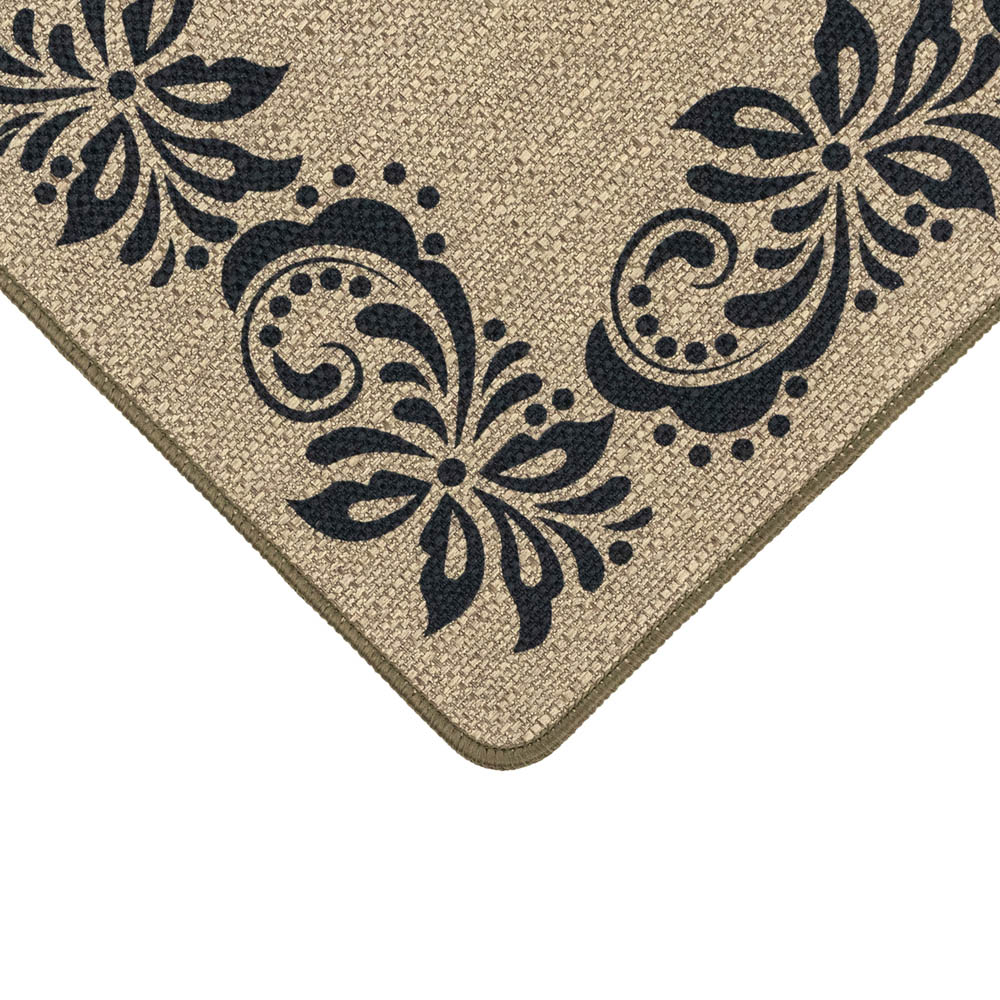 JVL Elegance Scroll Border Rubber Backed Door Runner 50 x 150cm Image 4