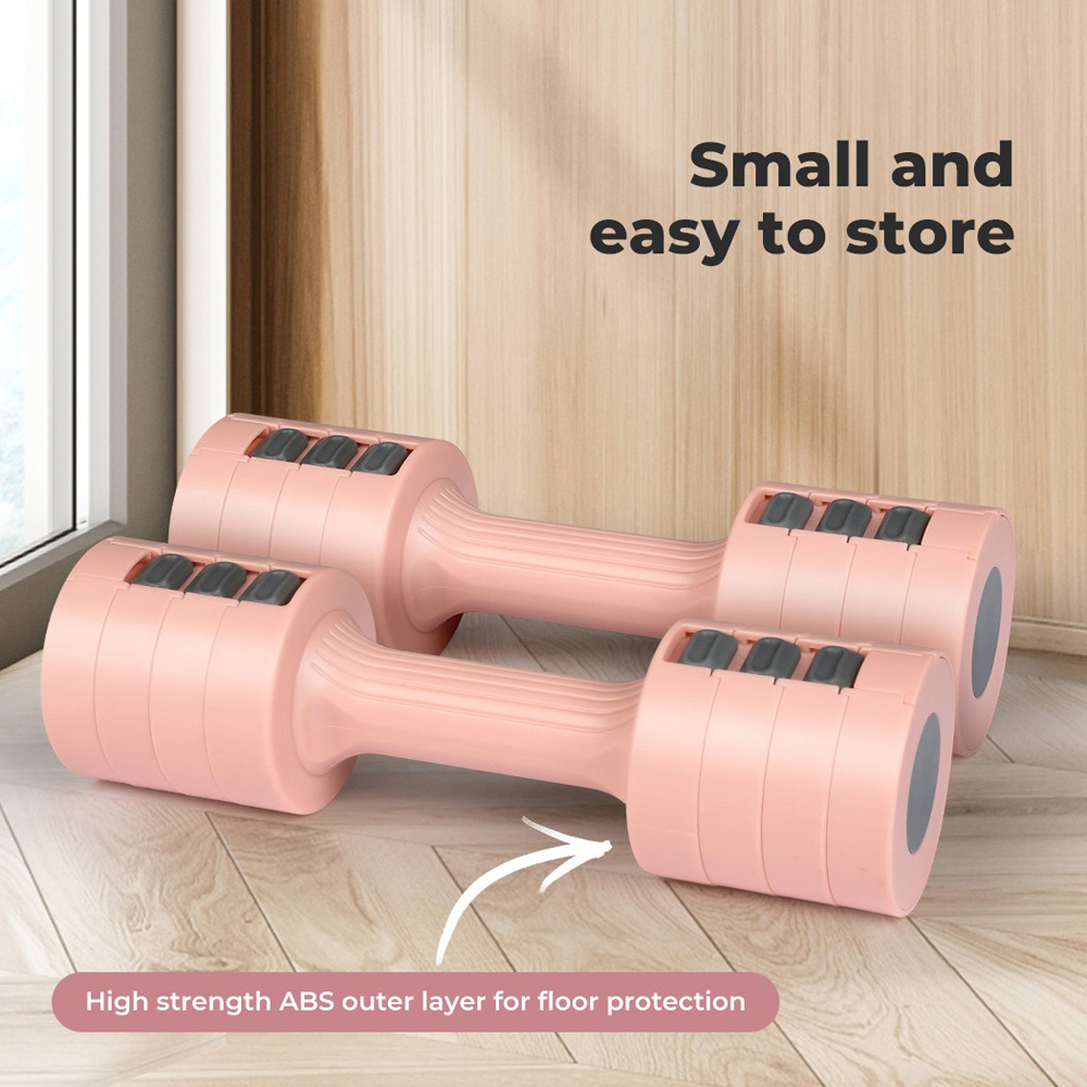 Spector Centra Pink Metal Adjustable Dumbbell Pair 1-2.5kg Image 8
