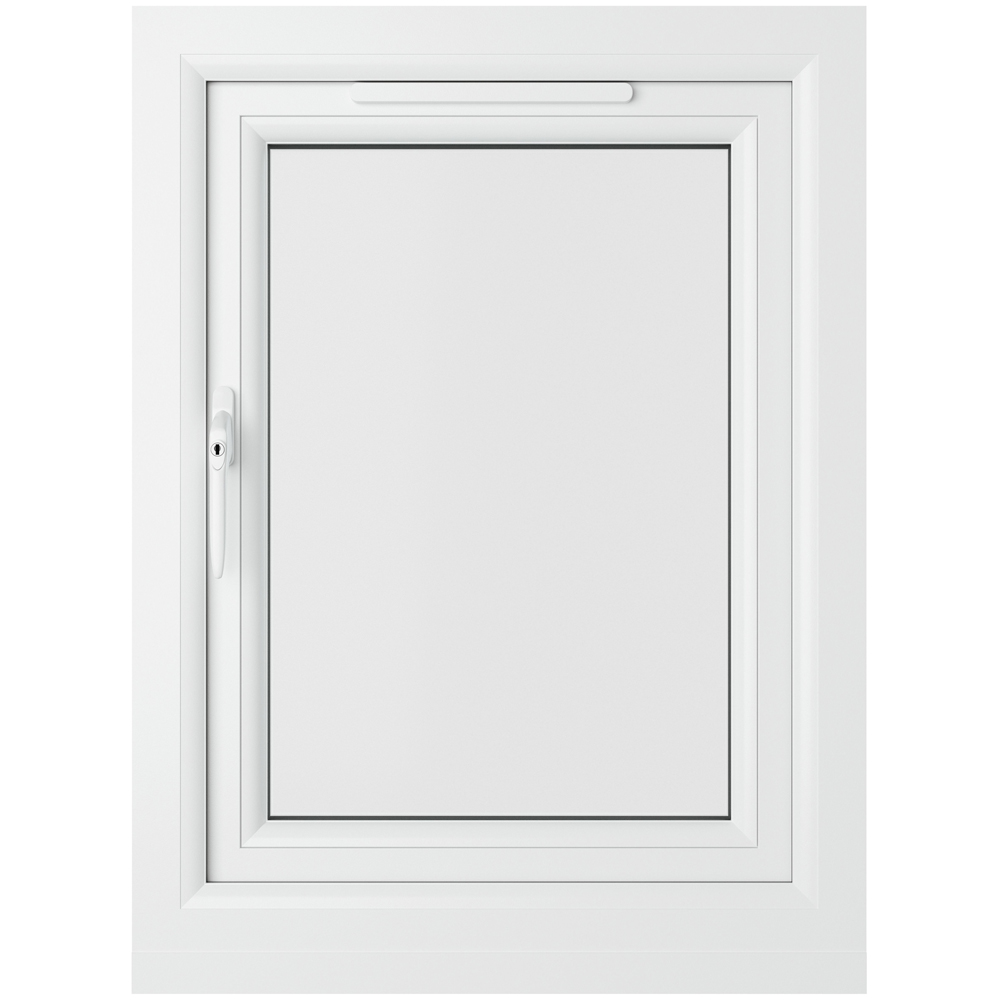 Crystal Black and White LH Side Hung Clear Double Glazed Window 610 x 820mm Image 3