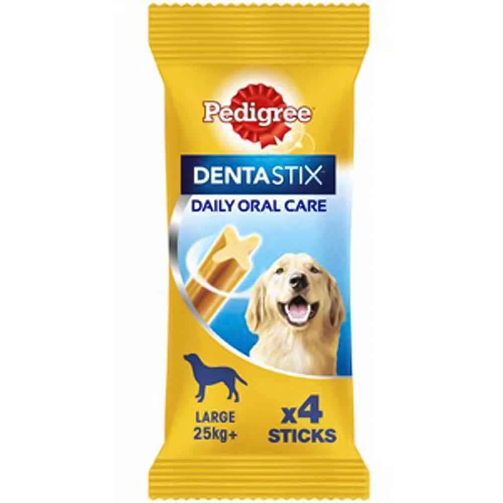 Pedigree Dentastix Daily Oral Care Large Adult Dog Stick Treat 154g 4 Pack Image 2