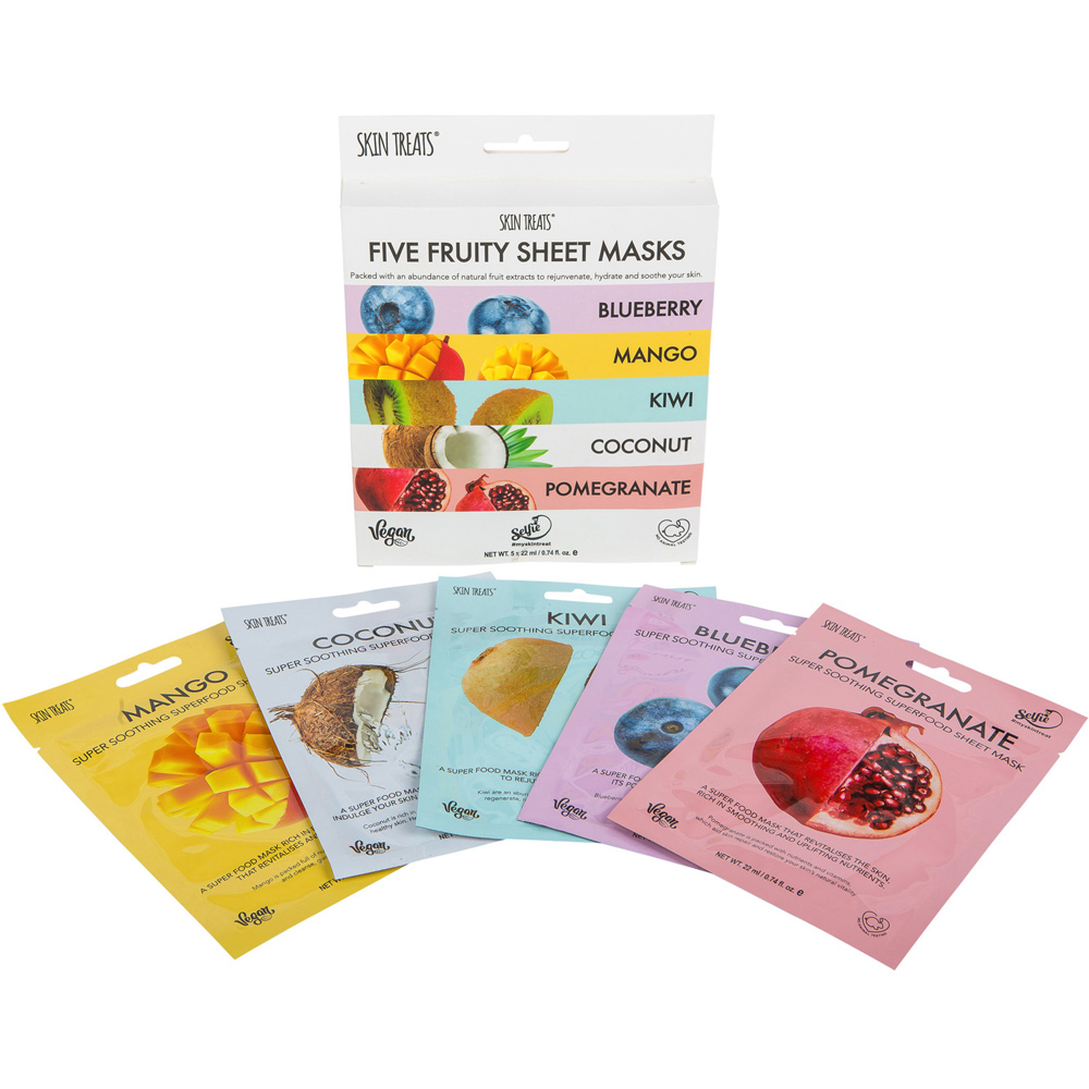 Skin Treats Fruity Sheet Masks Gift Box Image 2