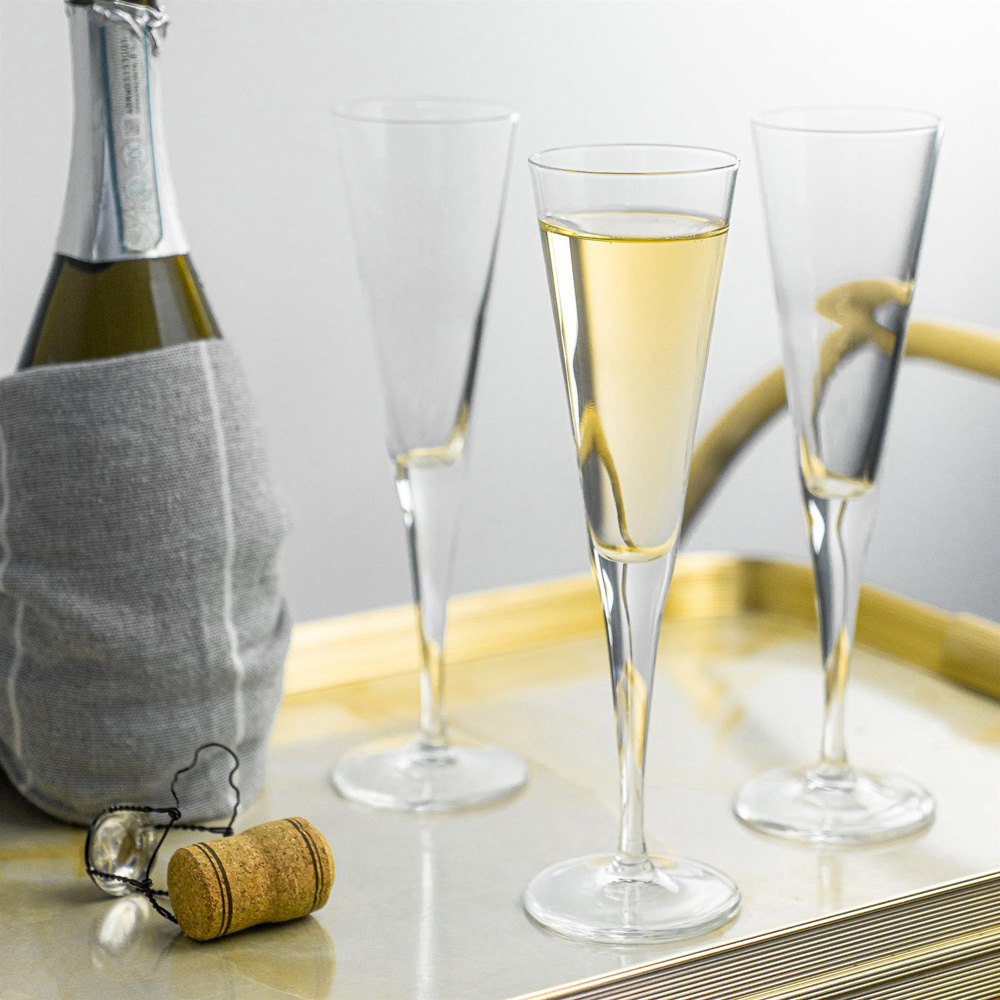 Bormioli Rocco Ypsilon Clear Glass Champagne Flute 160ml 12 Pack Image 2
