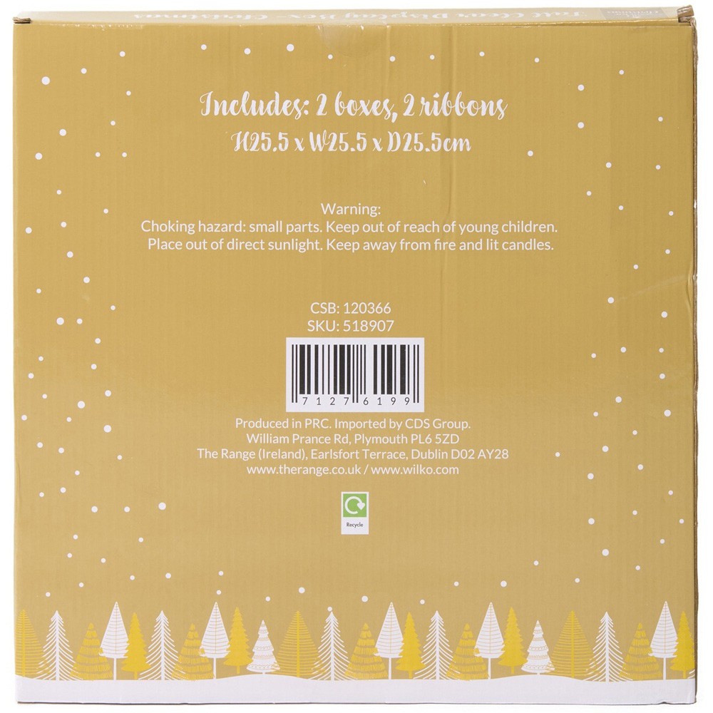 Pack of 2 Tall Clear Display Christmas Boxes Image 6