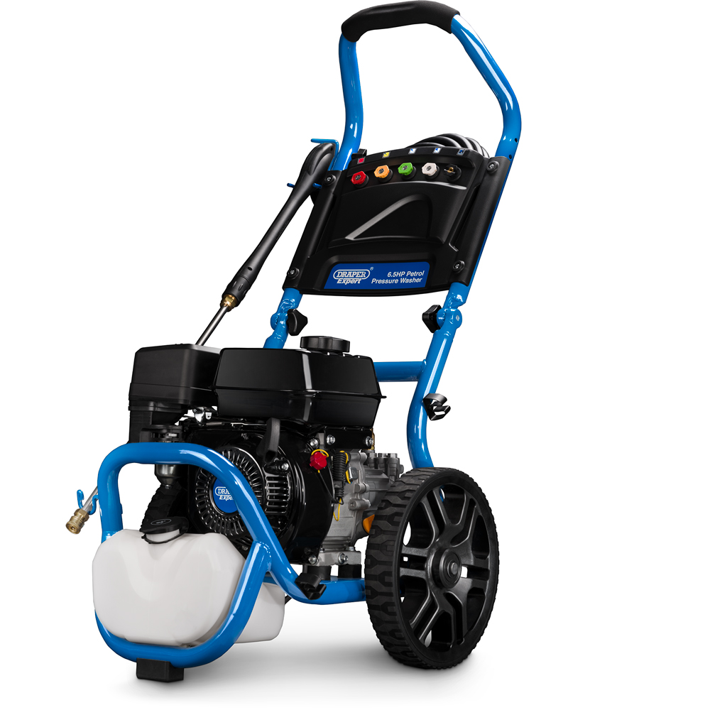 Draper Expert 83818 Blue Petrol Pressure Washer 6.5Hp Image 1