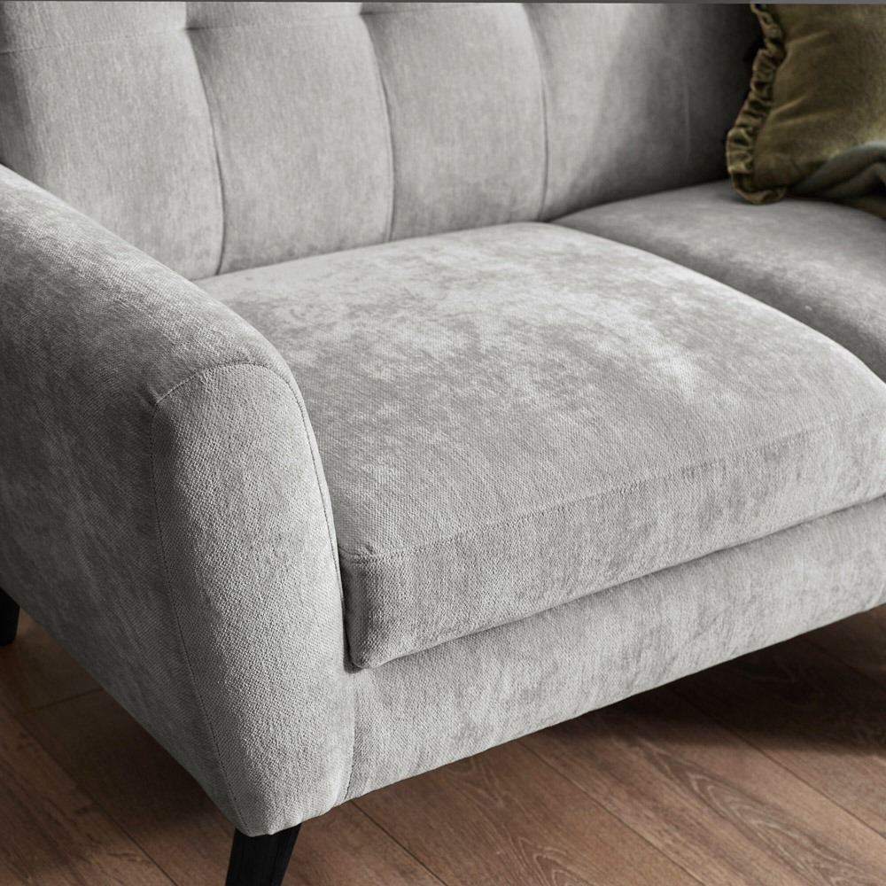 Julian Bowen Monza 2 Seater Dove Fabric Sofa Image 5