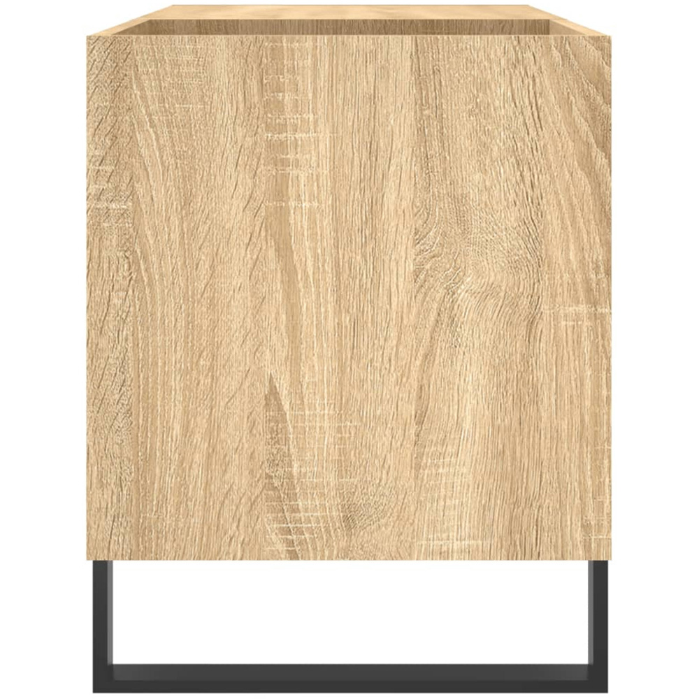 vidaXL 2 Shelf Sonoma Oak Record Cabinet Image 5