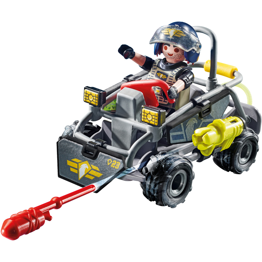 Playmobil Tactical Unit Multi-Terrain Quad Playset 59 Piece Image 3