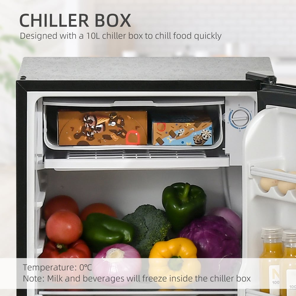Portland 800-129V70BK Black 91L Mini Fridge Image 5