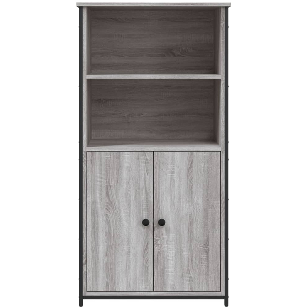 vidaXL 2 Door 2 Shelf Grey Sonoma Highboard Image 5