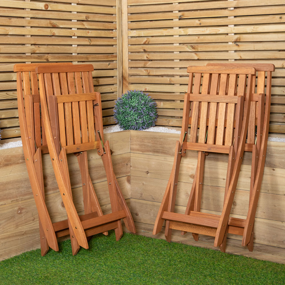 Samuel Alexander Set of 4 Wooden Folding Chair Image 4