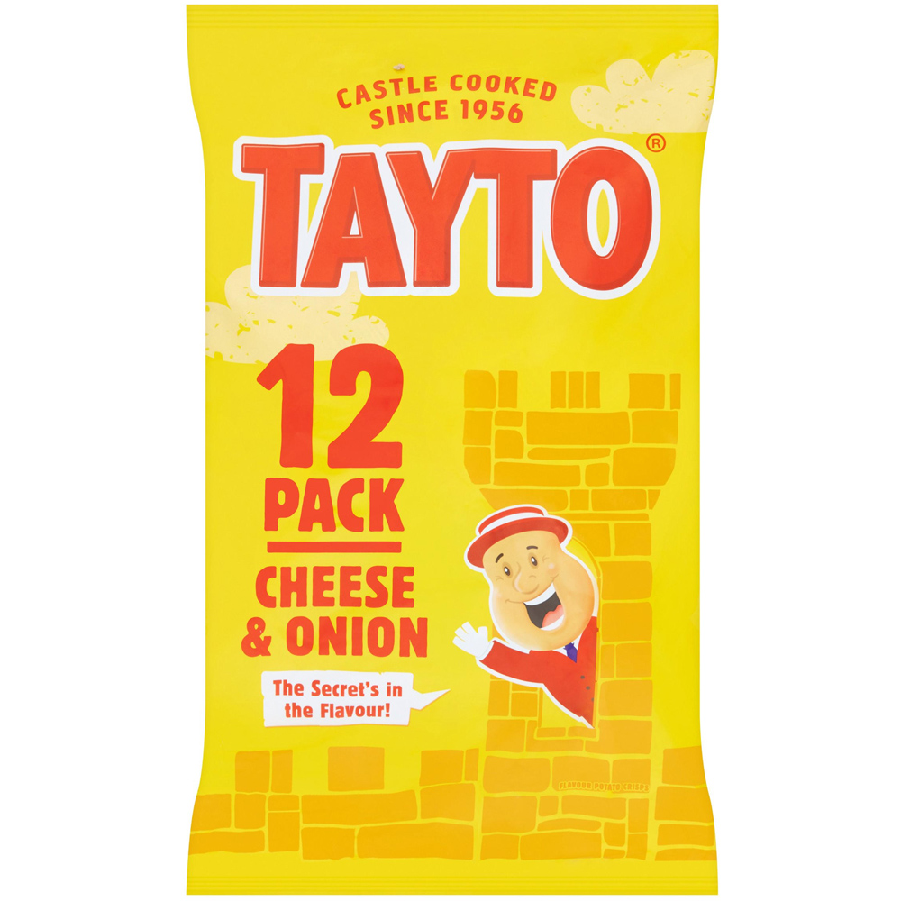 Tayto Cheese and Onion Crisps 12 Pack Image
