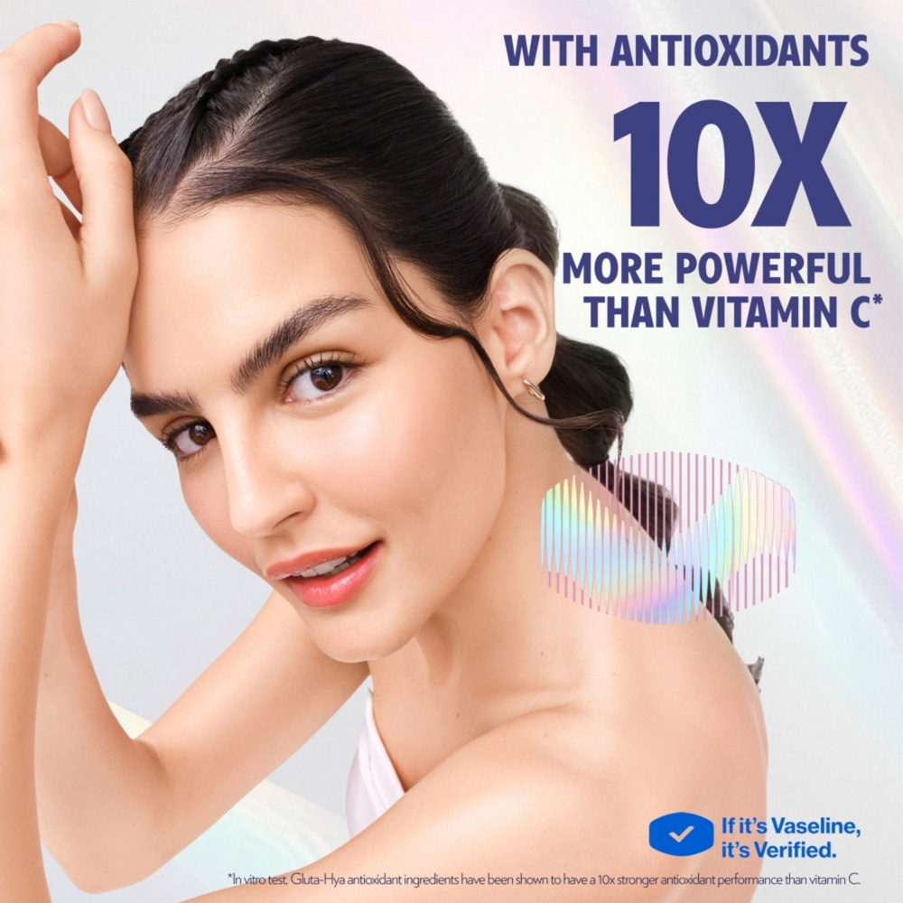 Vaseline Gluta-Hya Overnight Radiance Serum Burst Repairing Body Lotion 200ml 6 Pack Image 4