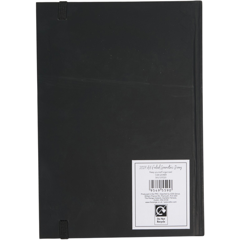 2027 A5 Foiled Geometric Diary Image 6