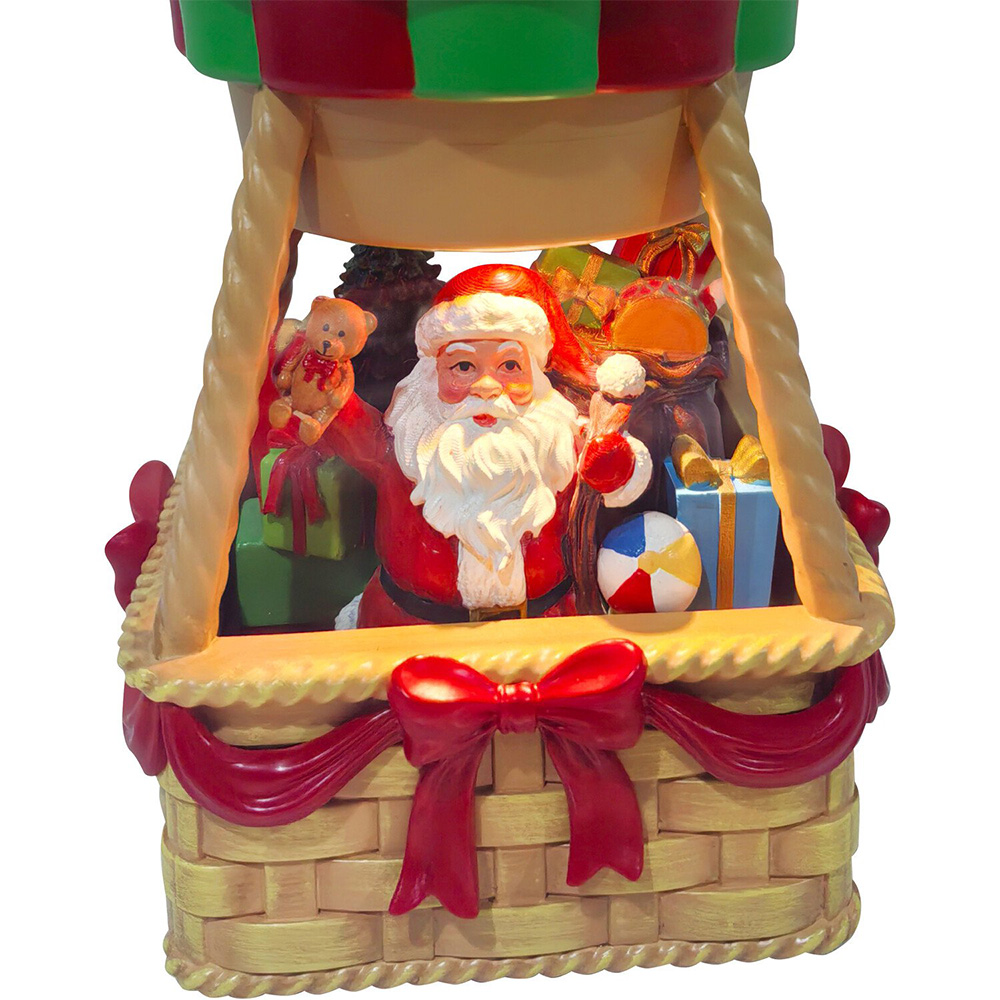 Santa in LED Hot Air Balloon Multicolour Image 5