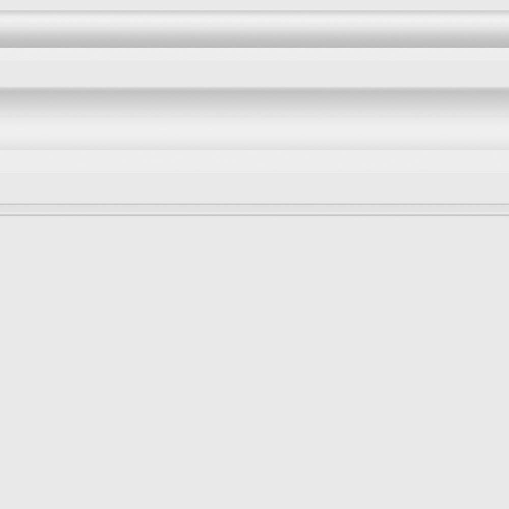 National Skirting White Ogee Primed Skirting Board 18mm 140 x 3040mm Image 3