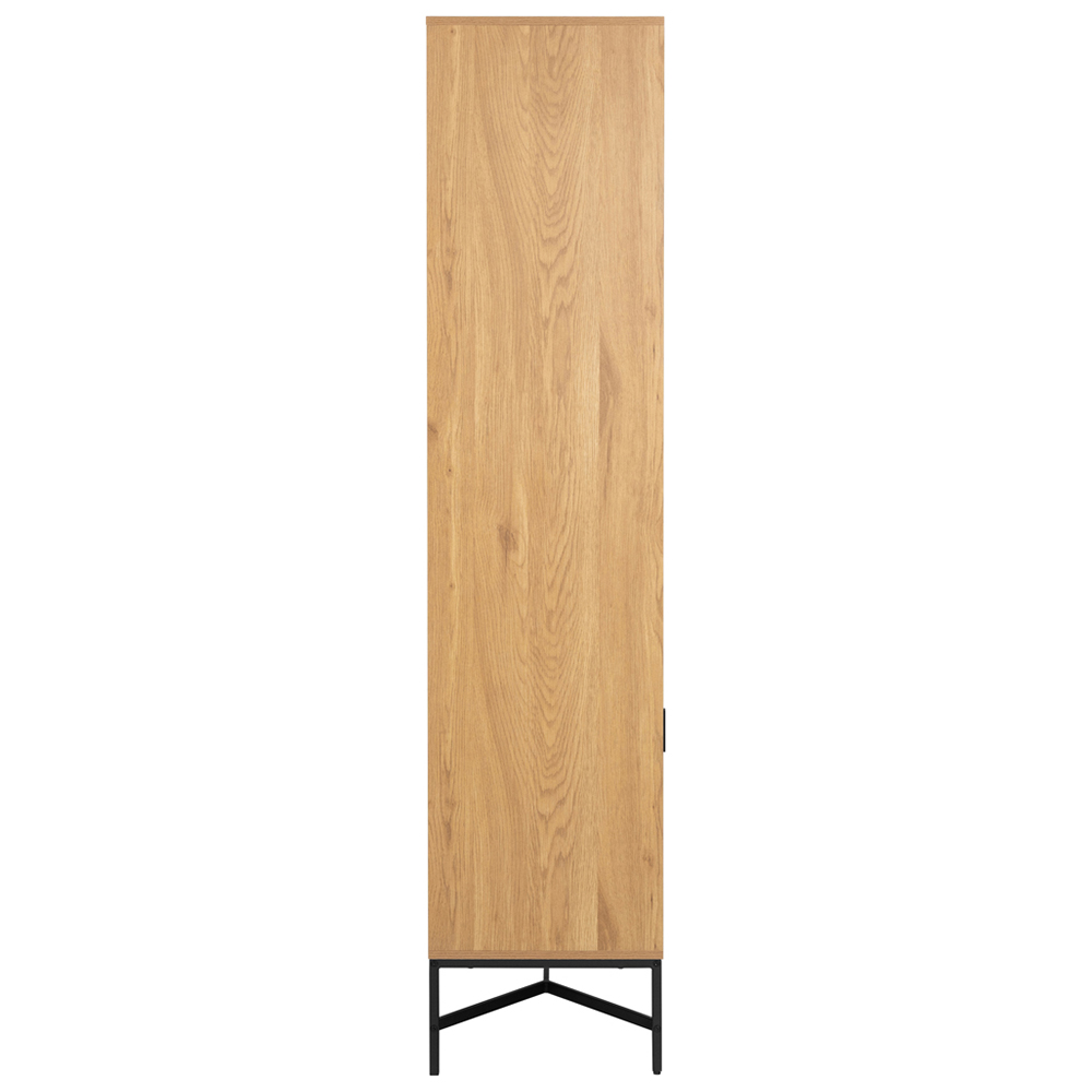 Florence Jaipur 4 Door 2 Oak Glass Cabinet Image 4