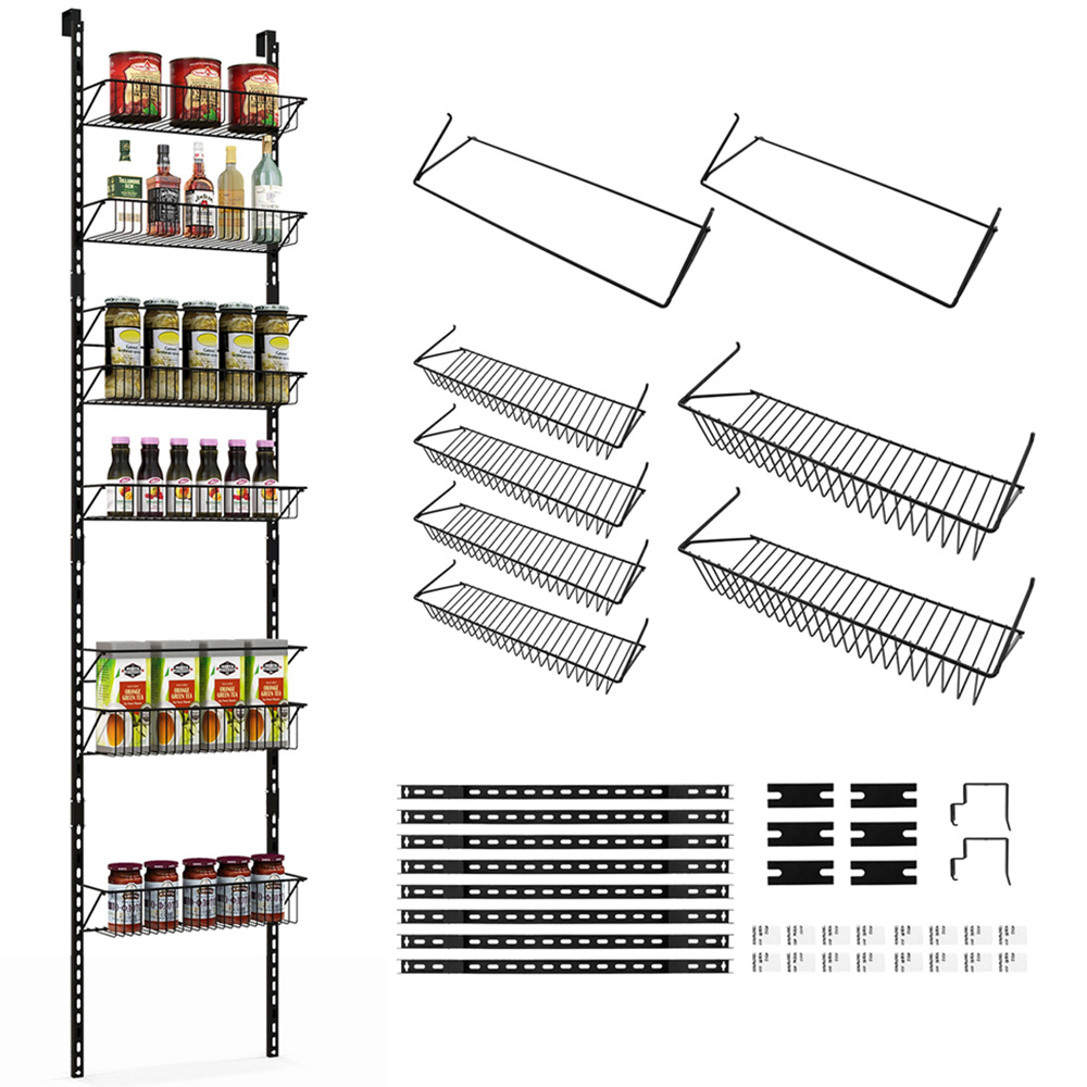 Costway 6 Shelf Over The Door Pantry Rack Image 3