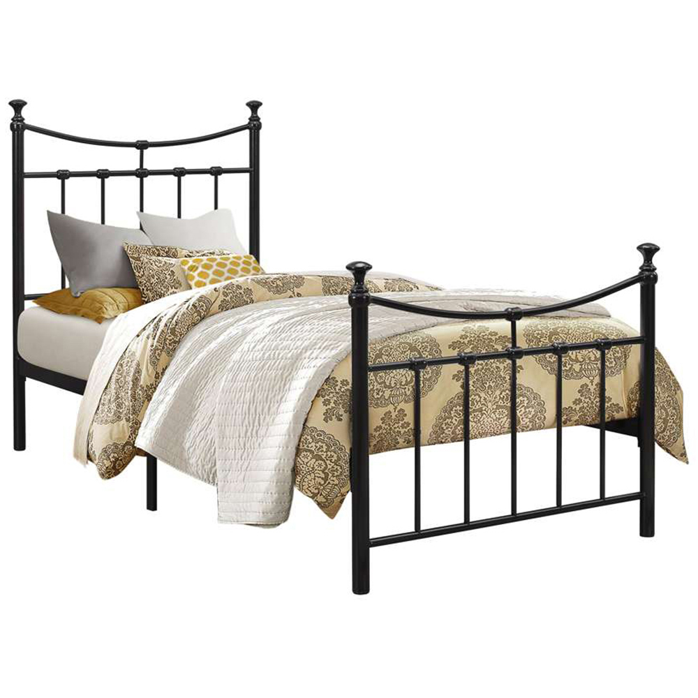 Emily Single Black Bed Frame Image 2