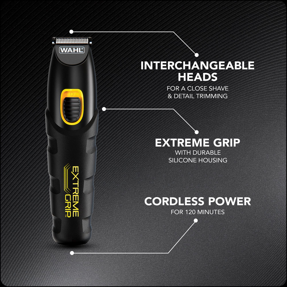 Wahl Extreme Grip 7-in-1 Lithium Ion Cordless Waterproof Multi-Groomer Trimmer Kit Image 8