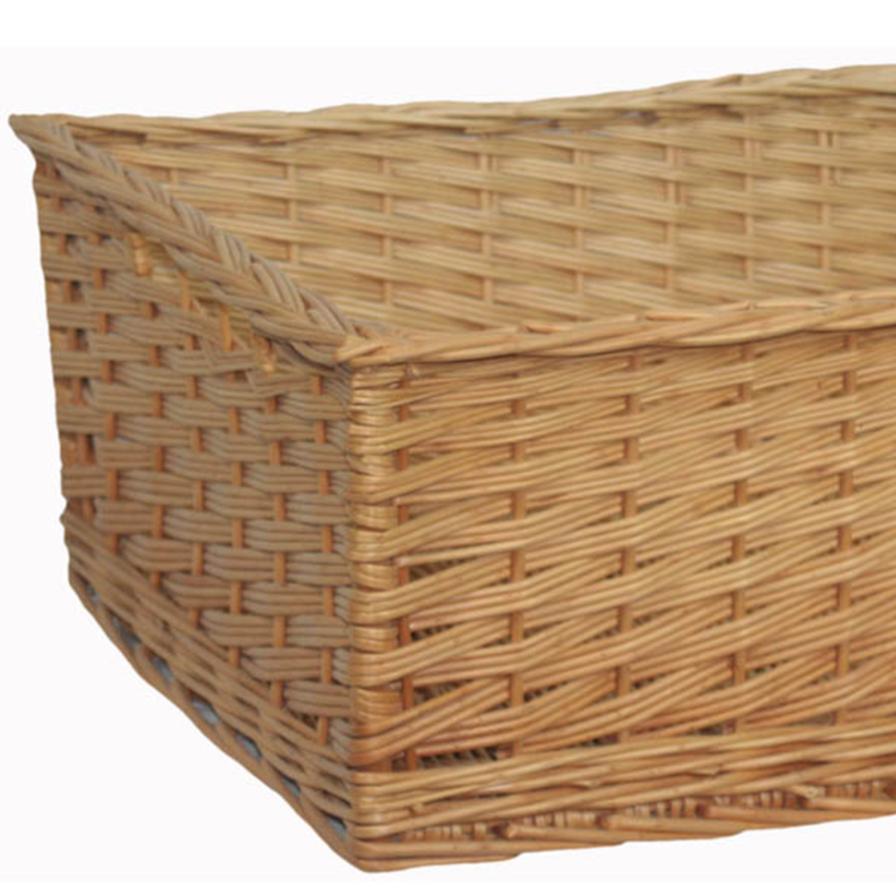 Red Hamper Large Kitchen Storage Wicker Basket Wilko