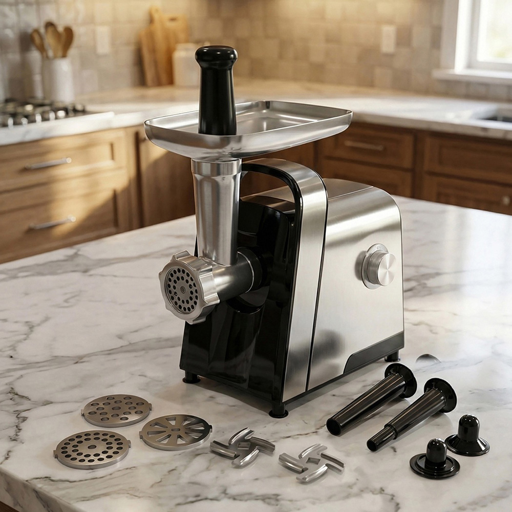 Spector MG1004-UK Stainless Steel Electric Meat Grinder Mincer 2800W Image 2