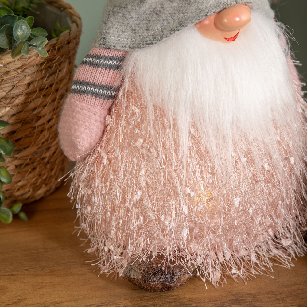 Samuel Alexander Pink Male Gonk with Grey Hat LED Christmas Decoration 36cm Image 7