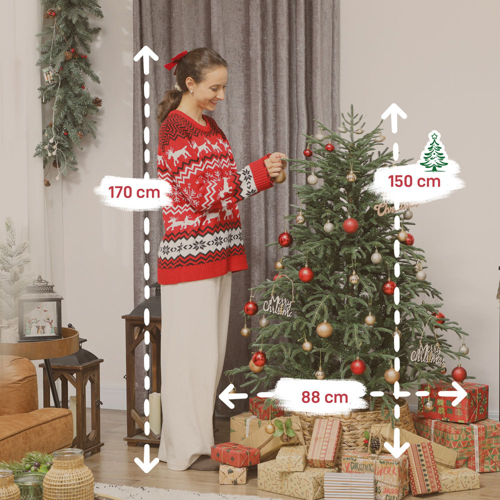 Everglow Full Spruce Artificial Christmas Tree 5ft Image 9