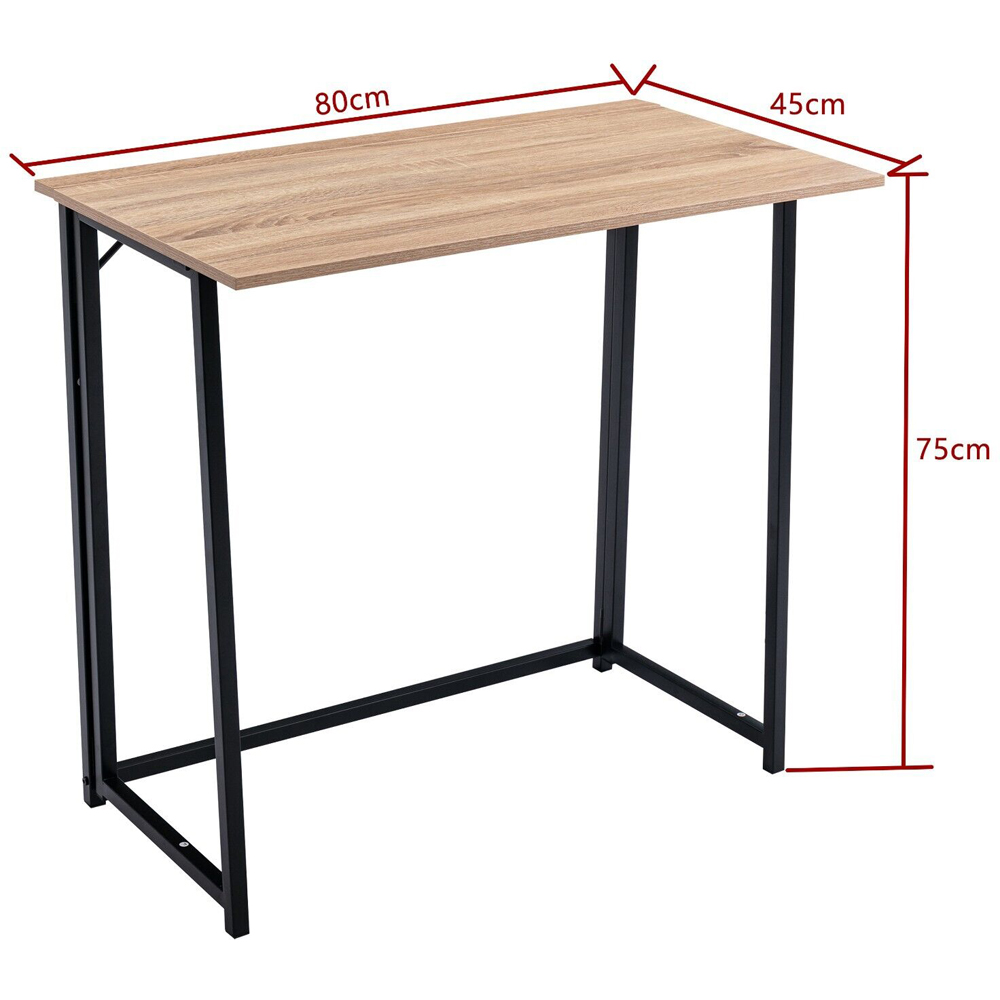 Boston Foldable Computer Desk Natural Image 6