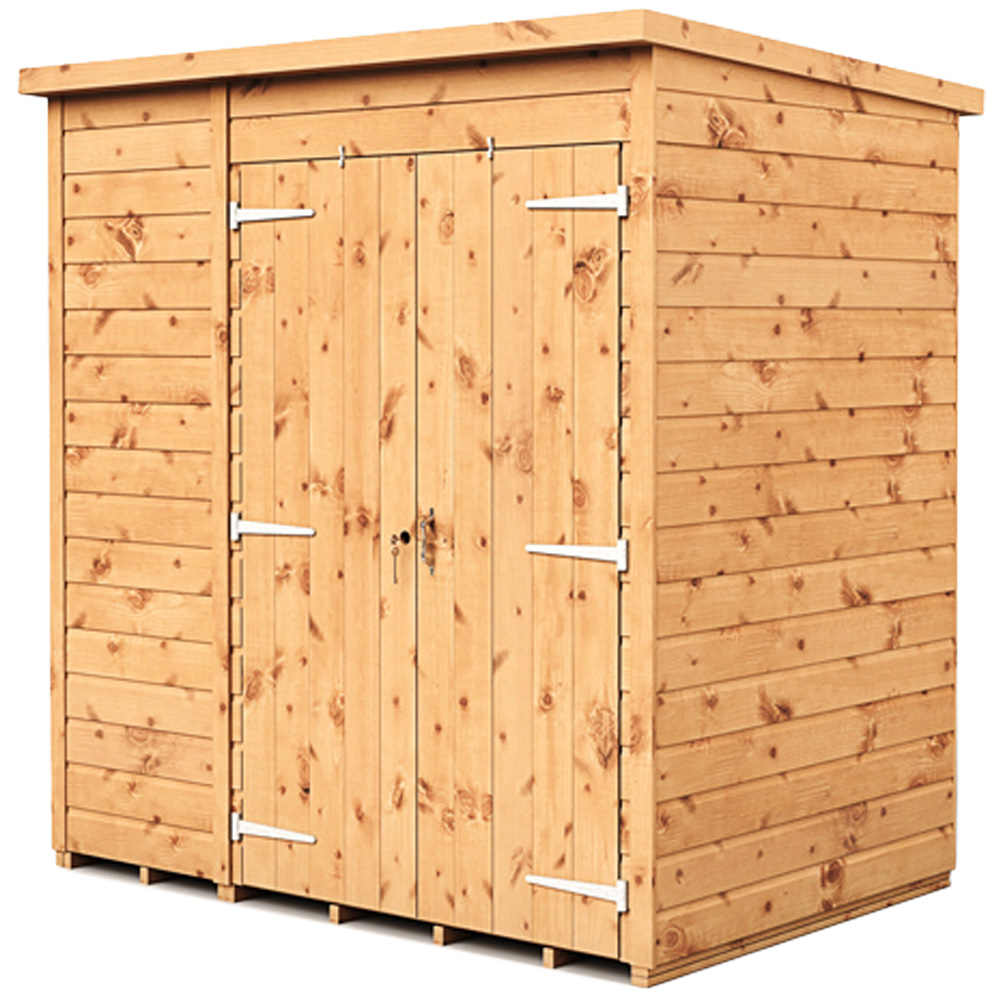 Empire Sheds 6 x 4ft Double Door Tongue and Groove Pent Garden Shed Image 1