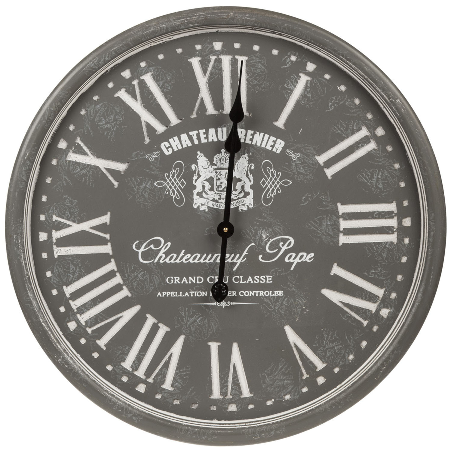 Grey Chateau Renier Wall Clock Image 1