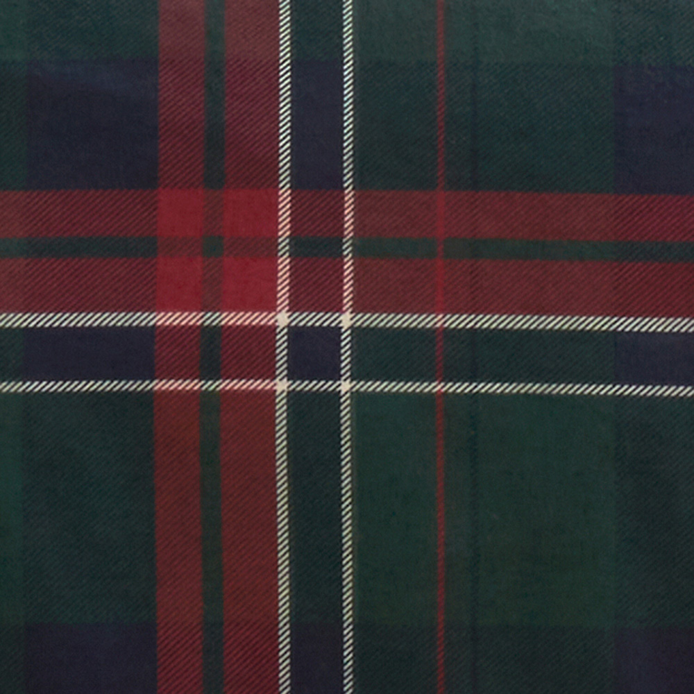 Tartan Border Duvet Set Green King Image 2