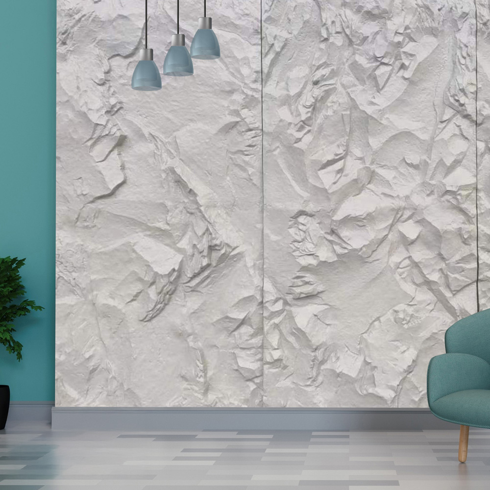 Birtwell Light Stone Crushed Texture PU Wall Panel 1200 x 600mm Image 1