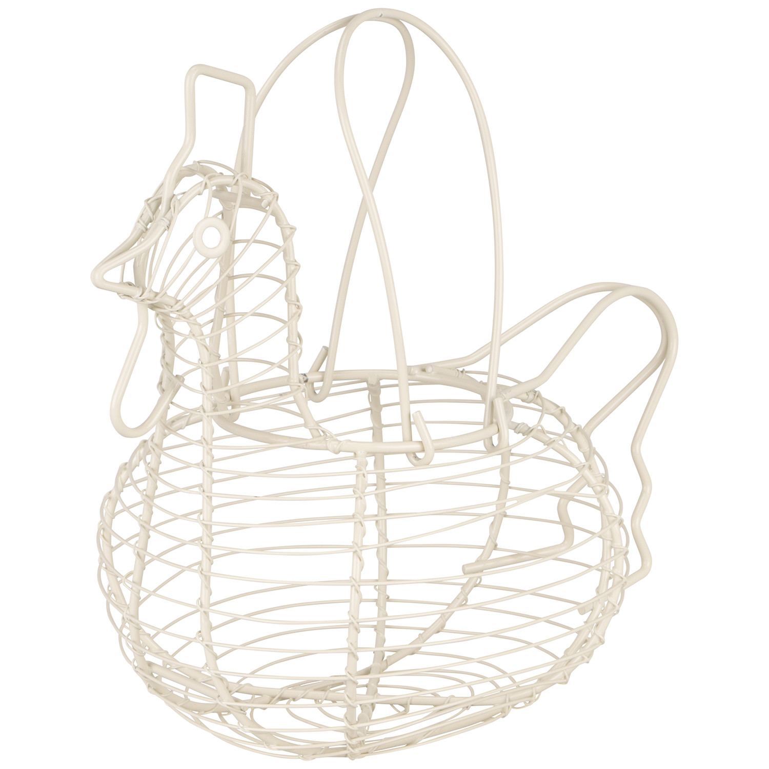 Cream Chicken Shaped Egg Holder Image