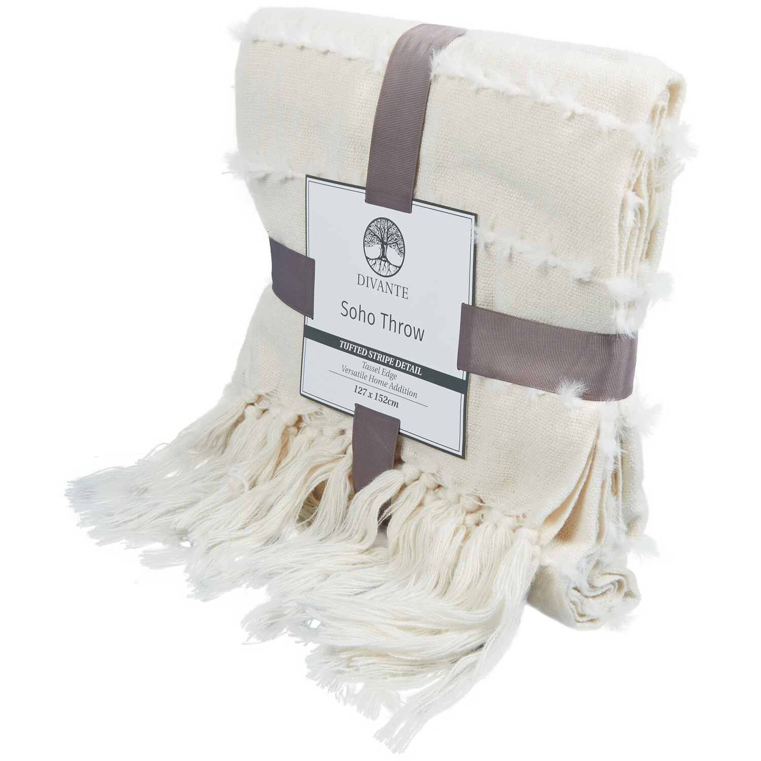 Divante Soho Tufted Throw - Ivory Image 2