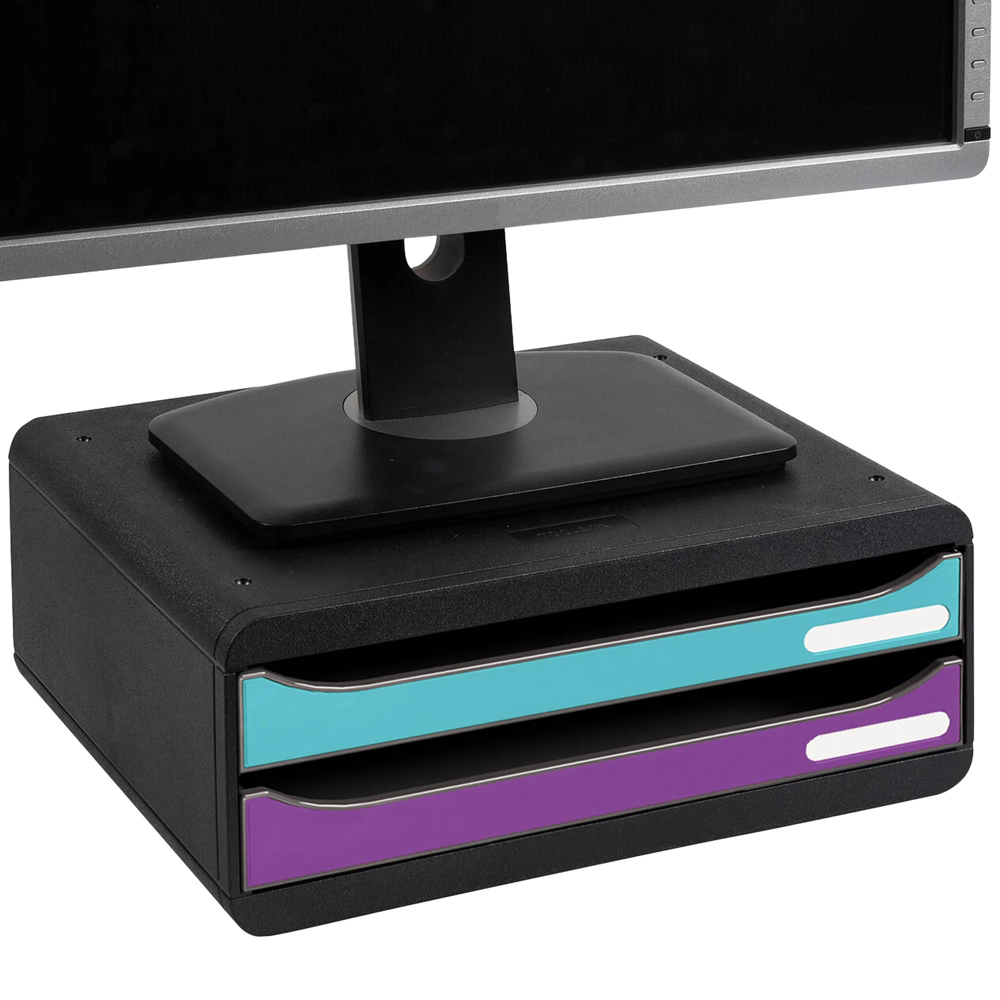 Exacompta Titane 2 Drawer Multicolour Toolbox Filing Module Image 4