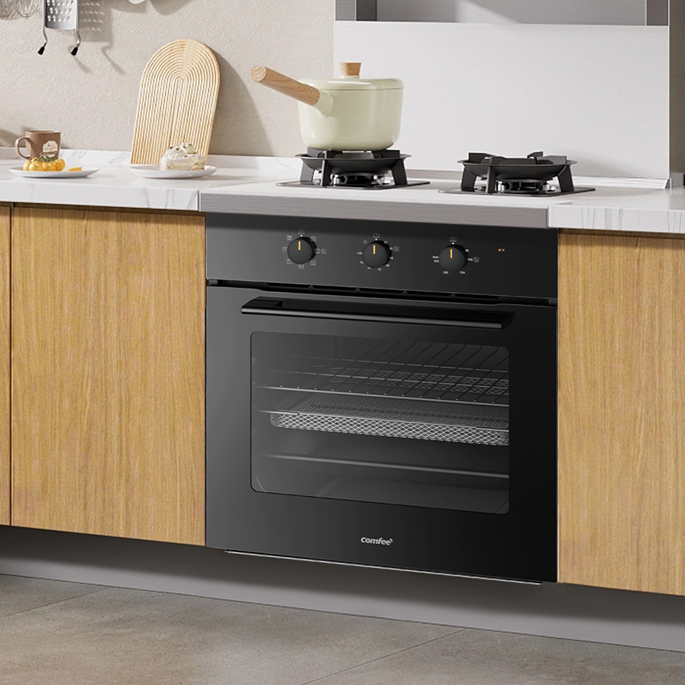 Living and Home AJ0804 Black 60L Built-In Electric Oven with Air Fry Image 3