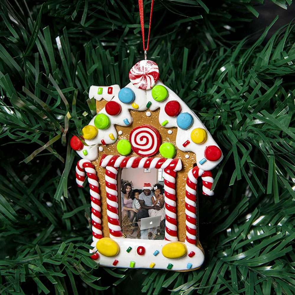 Shatchi 3 Piece Hanging Photo Frame Christmas Tree Decoration Set Image 4