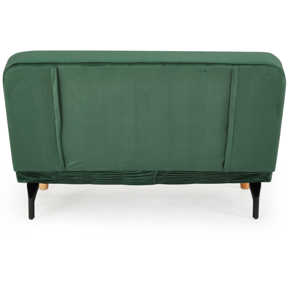 Home Detail Keller 2 Seater Green Velvet Sofa Bed Image 4