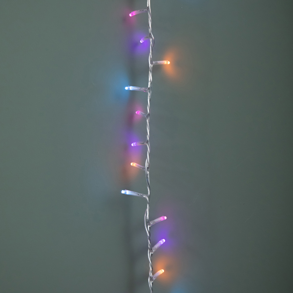 Samuel Alexander TreeBrights 2000 Rainbow LED Clear Cable Christmas String Lights 50m Image 6
